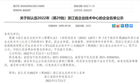 浙江省企業(yè)技術(shù)中心！本松新材首次申報(bào)并光榮上榜